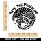 Save the Pangolins Endangered Species Square Rubber Stamp for Stamping Crafting
